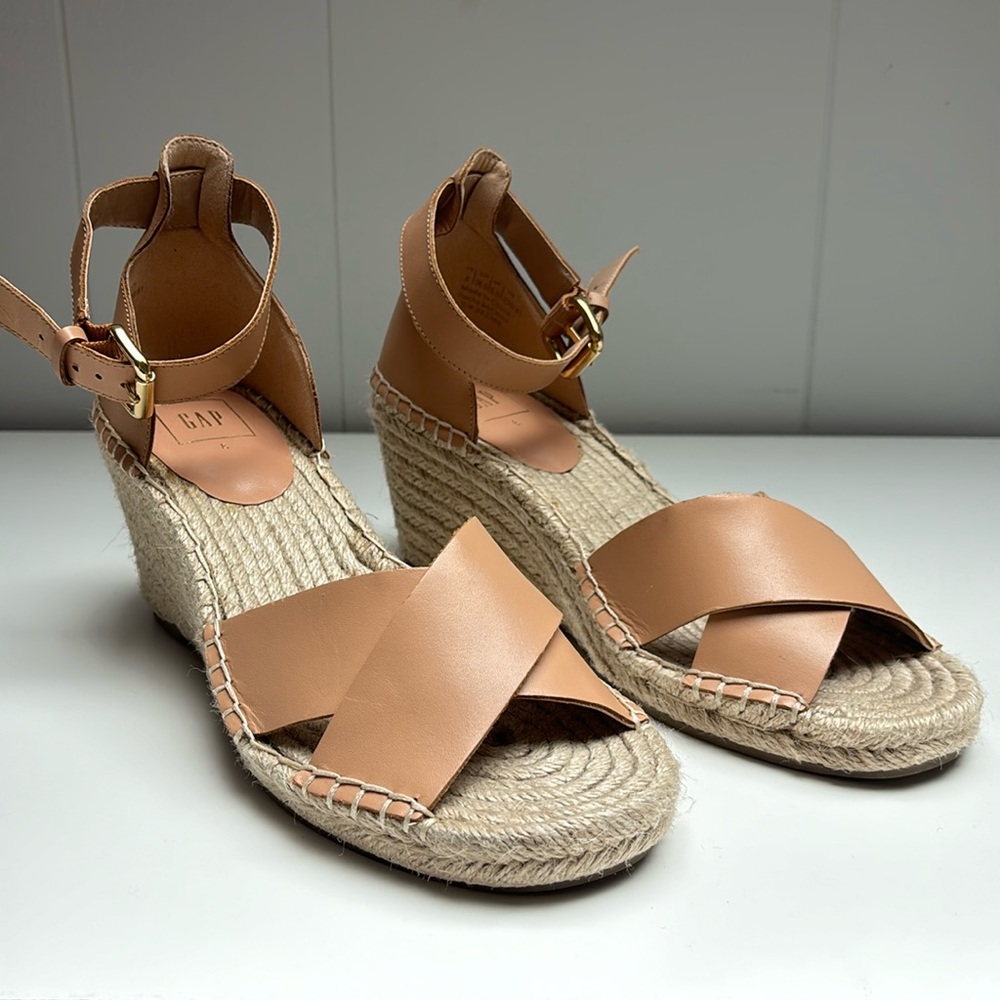 Gap Espadrille Wedges - tan leather